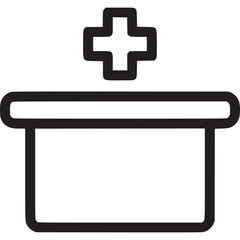 Fototapeta premium Medical cabinet isolated on white background a symbol of healthcare, storage, and organization for medical supplies and equipment in a clinic or hospital setting