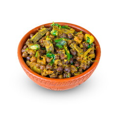 Spicy Stir-fried Chickpeas (Transparent Background and Drop shadow)