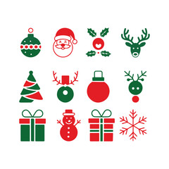 Christmas Vector Icon Set