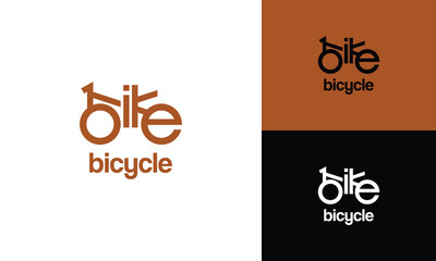 Bike Bicycle Logo Design Biker symbol Graphic Vector