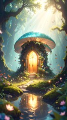 Fototapeta premium fairy tale house 