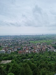 Telecabin in Namak Abroud and Caspian Sea View.