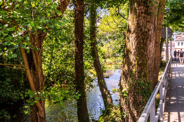 Rio Negro en Luarca, Asturias, España.