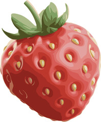 strawberry isolated on white