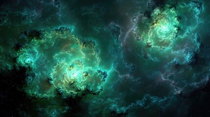 Fototapeta premium Abstract Colorful Space Nebula