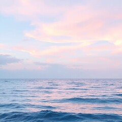 Fototapeta premium Dreamy gradient sky over sea