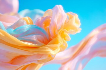 Fototapeta premium A dynamic and energetic abstract image of flowing forms in a creative