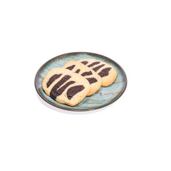 Cookies. Cookies served on a plate. Cookies on a white background. Turkish cuisine.

