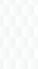 Abstract white hexagon shape with science and health care concept mobile layout luxury background | Vector illustration | Futuristic technology concept | Hexagon Abstract 3D Pattern Background