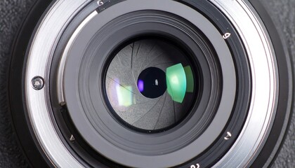 Close-up camera lens aperture