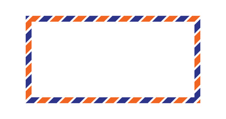 Obraz premium blank post stamp. envelope frame. airmail postcard. post stamp frame png and vector illustration on transparent background