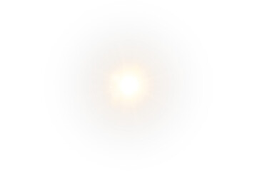 The sun is shining brightly in the dark sky, illuminating everything around