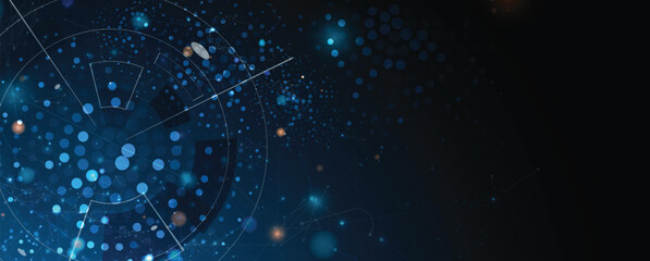 Fototapeta premium Abstract technology and business futuristic bacground