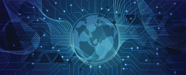 Abstract technology and business futuristic bacground