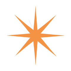 Star burst vector PNG, glowing sparkle isolated shape