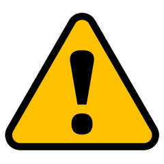 yellow exclamation danger mark sign element design png file