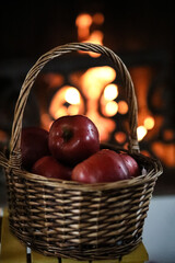apples in basket