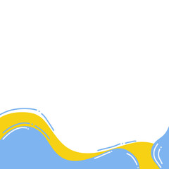 Obraz premium abstract blue wave background