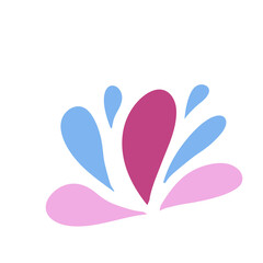 pink flower logo