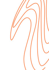Simple orange wavy lines 