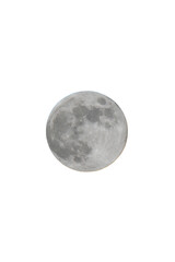 Moon isolated, png with no background.	
