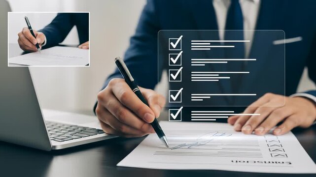 Signing Contracts & Agreements: Checklist Confirmation, Digital Signatures & Secure Document Completion
