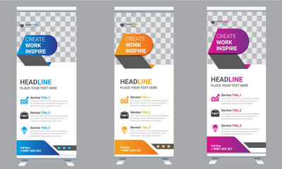 corporate roll up banner design