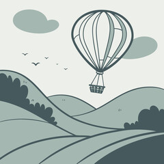 Obraz premium hot air balloon