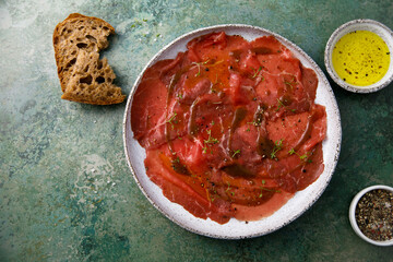 Traditional beef carpaccio 