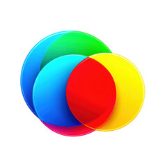 Abstract Colorful Overlapping Circles