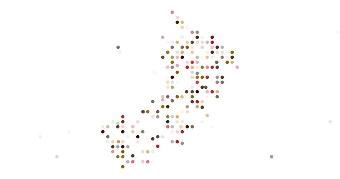 Surreal Flying Dots Build Generative Post-Conceptual Silhouette