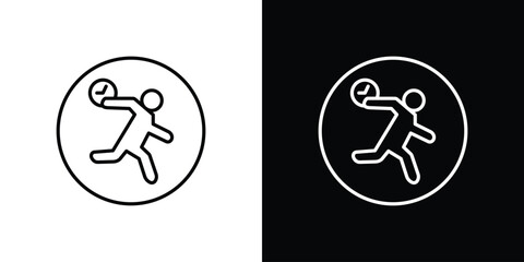 Busy icon pictogram on White Background Editable Stroke.