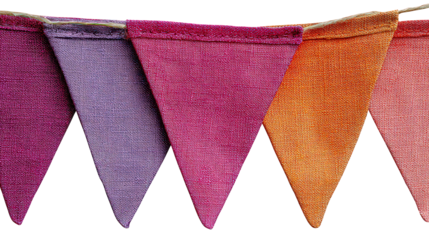 Colorful Triangular Bunting Flags