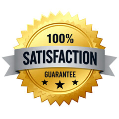 100% Satisfaction Guarantee Badge