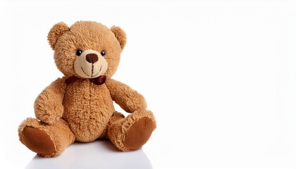 cute teddy bear isolated on white background