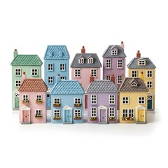 Charming Pastel Miniature Houses Community