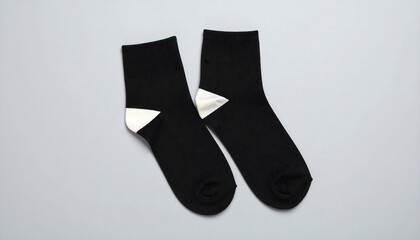Black Socks with Trendy, Fashion, Ankle, and Flatlay.