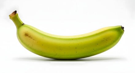 Fresh Green Banana Isolated on White Background