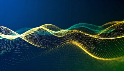 Abstract Dot Wave  Futuristic Design.