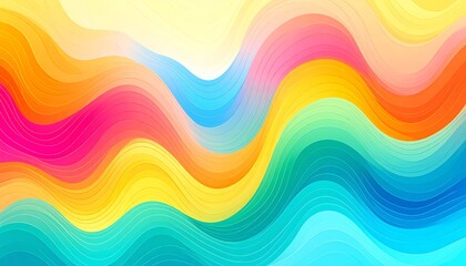 Vibrant Abstract Waves Background.