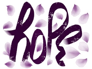 Bold lettering in dark font 