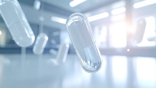 Floating Capsules in a Clean Medical Environment