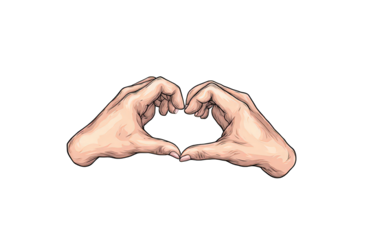 Hands Forming Heart Shape