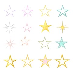 Obraz premium Pastel Stars Collection