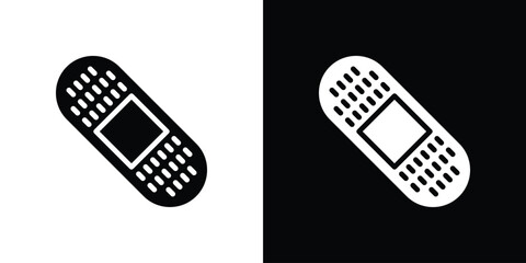 Bandage icon silhouette vector illustration isolated flat style