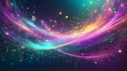 Obraz premium Purple and blue abstract glowing background with blurry stars and dreamy atmosphere creating a soft vibrant surreal artistic composition