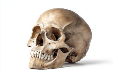 Obraz premium Anatomiczne zdjęcie czaszki człowieka – szczegółowa wizualizacja