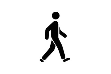 Silhouette Person Walking With Sparkling Dots