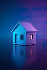 Digital Smart Home Concept – Real Estate and Cryptocurrency Investment in Virtual Property