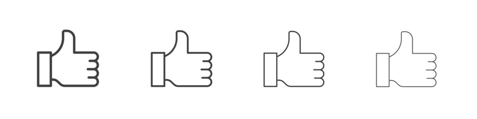 Thumb icons for graphic and web design.